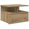vidaXL Chevet Flottant  Chêne Artisan 40x31x27 cm Bois Technique