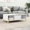 vidaXL Table basse Blanc