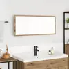 vidaXL Miroir de Salle de Bain  Chêne Artisan Bois d'ingénierie, Verre