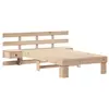 Cadre De Lit Avec Tiroir Marron 90 X 200 Cm Bois Massif En Pin Vidaxl