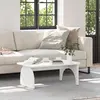 vidaXL Table basse Blanc 80 x 50 x 31 cm Bois de pin massif