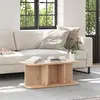 vidaXL Table basse Naturel 80 x 39.5 x 33.5 cm Bois de pin massif
