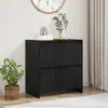 vidaXL Buffet avec porte Chêne noir 70 x 41 x 75 cm Bois d'ingénierie