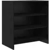 vidaXL Buffet  en chêne noir 70x41x75 cm en bois d'ingénierie