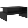 vidaXL Table basse Chêne noir 90 x 55 x 42.5 cm Bois d'ingénierie
