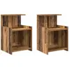 vidaXL Cabinet de chevet 2 pcs Bois ancien 40 x 35 x 60 cm