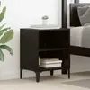 vidaXL Cabinet de chevet 2 pcs Chêne noir 40 x 30 x 50 cm