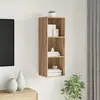 vidaXL Meuble TV chêne artisanal 37 x 37 x 107 cm Bois d'ingénierie