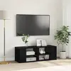 vidaXL Meuble TV Chêne noir 102 x 35 x 35 cm Bois d'ingénierie