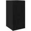 vidaXL Meuble TV mural Chêne noir 30,5 x 30 x 60 cm Bois d'ingénierie