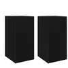 vidaXL Armoire TV murale 2 pcs Noir imitation chêne 30,5 x 30 x 60 cm
