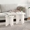 vidaXL Ensemble de tables basses 2 pcs Blanc 41,5 x 41,5 x 44 cm
