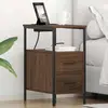 vidaXL Armoires de chevet 2 pcs Chêne marron 30 x 48 x 61 cm