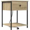 vidaXL Cabinet de chevet avec tiroir Chêne sonoma 42 x 41 x 56 cm