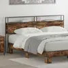 vidaXL Tête de lit de rangement Chêne fumé 180 cm Bois d'ingénierie