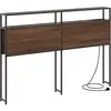 vidaXL Tête de lit de rangement Chêne marron 120 cm Bois d'ingénierie