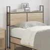 vidaXL Tête de lit de rangement Chêne sonoma 75 cm Bois d'ingénierie