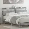 vidaXL Tête de lit de rangement Sonoma gris 200 cm Bois d'ingénierie