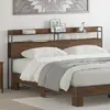 vidaXL Tête de lit de rangement Chêne marron 200 cm Bois d'ingénierie