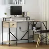 vidaXL Bureau Chêne sonoma 120 x 79 x 86.5 cm Bois d'ingénierie