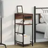 vidaXL Cabinet de chevet avec tiroir Chêne marron 40 x 27 x 76 cm