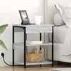 vidaXL Cabinet de chevet Sonoma gris 41 x 31 x 51 cm Bois d'ingénierie