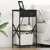 vidaXL Armoires de chevet 2 pcs Chêne noir 41 x 31 x 76 cm