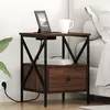 vidaXL Cabinet de chevet 2 pcs Chêne marron 41.5 x 40.5 x 55 cm