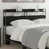 vidaXL Tête de lit de rangement Chêne Noir 150 cm Bois d'ingénierie