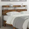 vidaXL Tête de lit de rangement Chêne fumé 150 cm Bois d'ingénierie