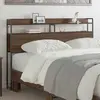vidaXL Tête de lit de rangement Chêne marron 120 cm Bois d'ingénierie