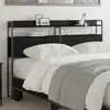 vidaXL Tête de lit de rangement Chêne noir 135 cm Bois d'ingénierie