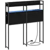 vidaXL Tête de lit de rangement Chêne noir 80 cm Bois d'ingénierie