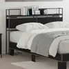 vidaXL Tête de lit de rangement Chêne noir 135 cm Bois d'ingénierie