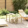 vidaXL Ensemble de tables de transat 3 pièces  en bois d'acacia massif