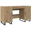 vidaXL Bureau en chêne artisanal 140 x 50 x 75 cm Bois composite