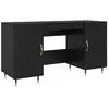 vidaXL Bureau Chêne noir 140 x 50 x 75 cm Bois composite