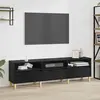 vidaXL Meuble TV Chêne noir 150 x 30 x 45 cm Bois d'ingénierie