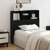 vidaXL Cabinet de Tête de Lit Chêne noir 100 x 19 x 103.5 cm