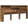 vidaXL Cabinet de Tête de Lit Bois ancien 220 x 19 x 101.5 cm