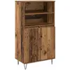 vidaXL Haut Armoire Marron 60 x 36 x 110 cm Bois d'ingénierie