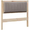 vidaXL Tête de lit capitonnée avec tête de lit Marron 90 cm Pin massif