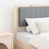 vidaXL Tête de lit capitonnée Marron 75 cm Bois de pin massif et tissu