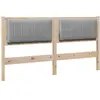 vidaXL Tête de lit capitonnée avec tête de lit Marron 150 cm