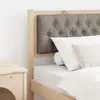 vidaXL Tête de lit Autre Marron et taupe 75 cm Bois massif en pin