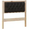 vidaXL Tête de lit Autre Marron et noir 80 cm Bois massif en pin