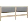 vidaXL Tête de lit capitonnée avec tête de lit Marron 200 cm