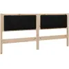 vidaXL Tête de lit capitonnée avec tête de lit Marron 180 cm