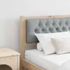 vidaXL Tête de lit Marron et gris clair 160 cm Bois massif en pin