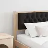 vidaXL Tête de lit Autre Marron et noir 160 cm Bois massif en pin